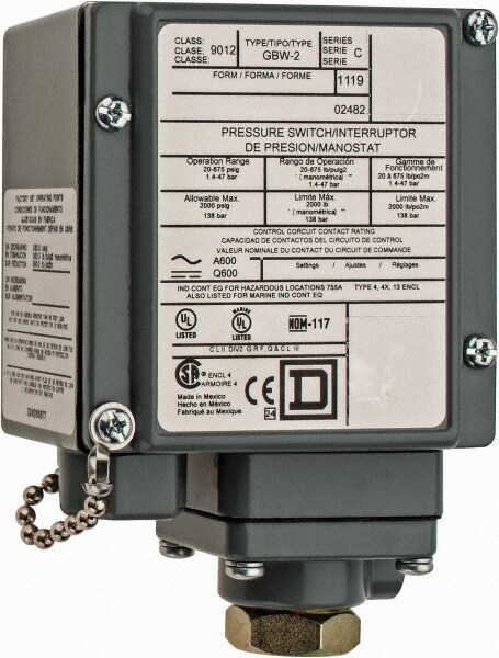 4, 13 and 4X NEMA Rated, SPDT-DB, 20 to